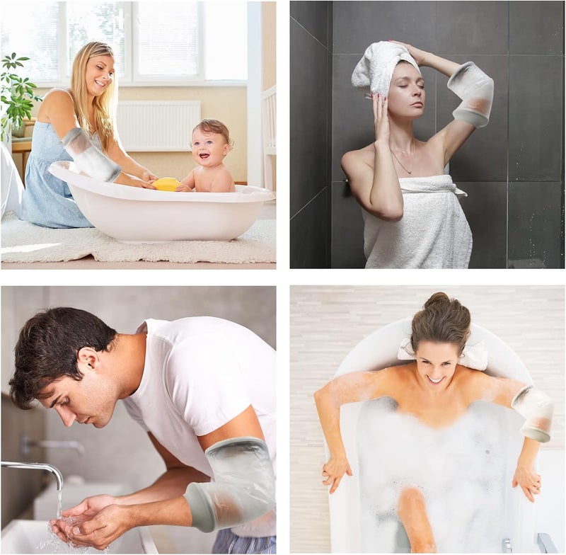 Qinaoco PICC Line Shower Cover, PICC Line Covers for Upper Arm Waterproof IV & PICC Line Sleeve Protector, Waterproof Cast Cover for Elbow Adult Shower Sleeve for PICC Line, Reusable - Image 4